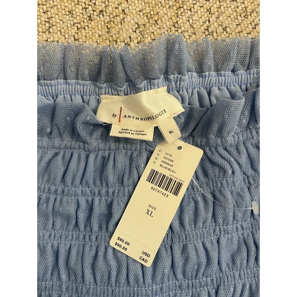 Anthropologie Smocked Cami Blue NWT Size XL - Picture 6 of 13